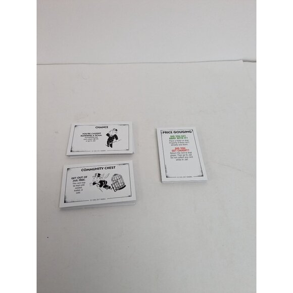 Monopoly Cheaters Edition 2017 Replacement Cards Cheater Chance Community Chest - Picture 2 of 5